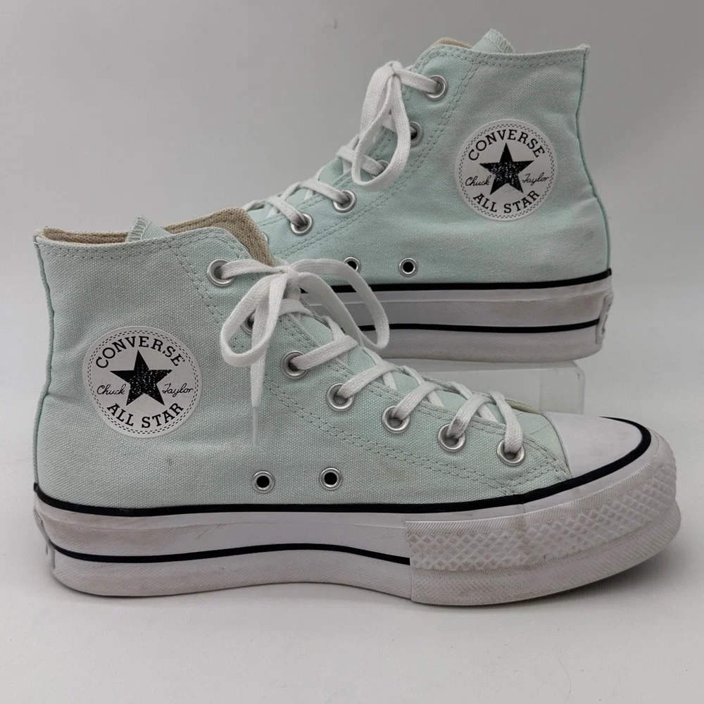 Converse Chuck Taylor All Star Lift Hi Platform Women's Size 7 Light Mint